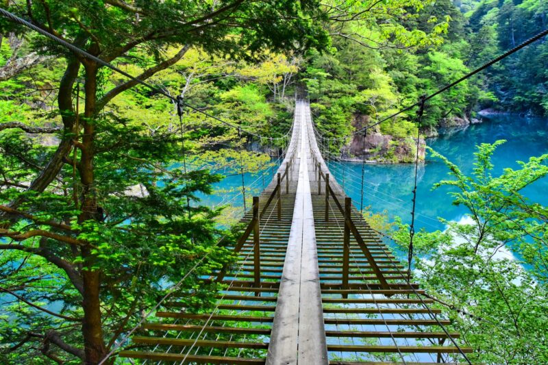静岡県　寸又峡　夢の吊橋